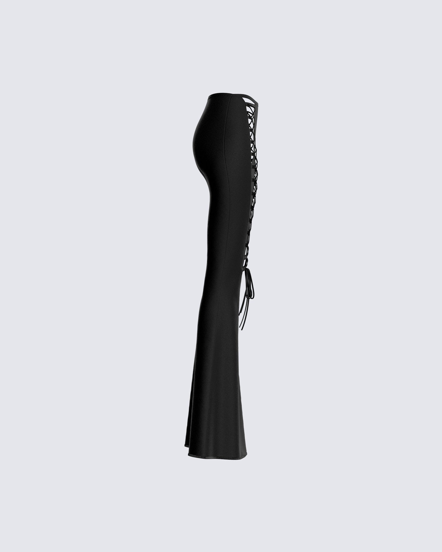 Brady Black Lace Up Pant