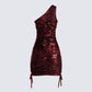 Joelle Shimmer One Shoulder Mini Dress