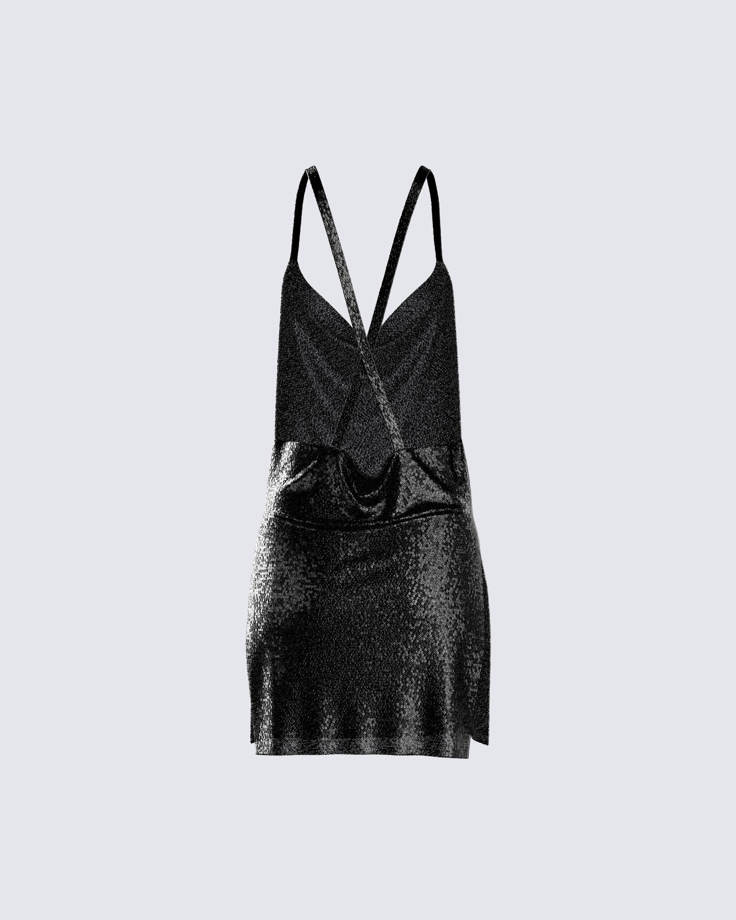 Dalia Black Chainmail Dress