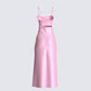 Chrishell Satin Cut Out Midi Dress
