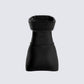 Hannah Fur Trim Mini Dress