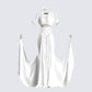 Melora White Maxi Dress & Collar