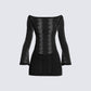 Cindy Black Mini Dress