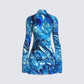 Dakota Abstract Print Mini Dress