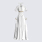 Melora White Maxi Dress & Collar product front