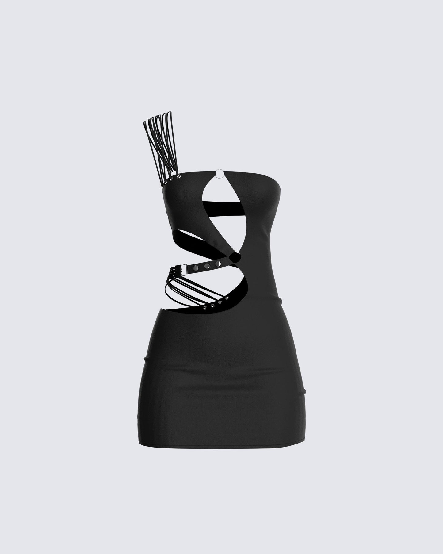 Cecily Black Mini Dress product front