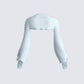 Delia Blue Knit Shrug