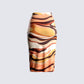 Coen Abstract Print Midi Skirt