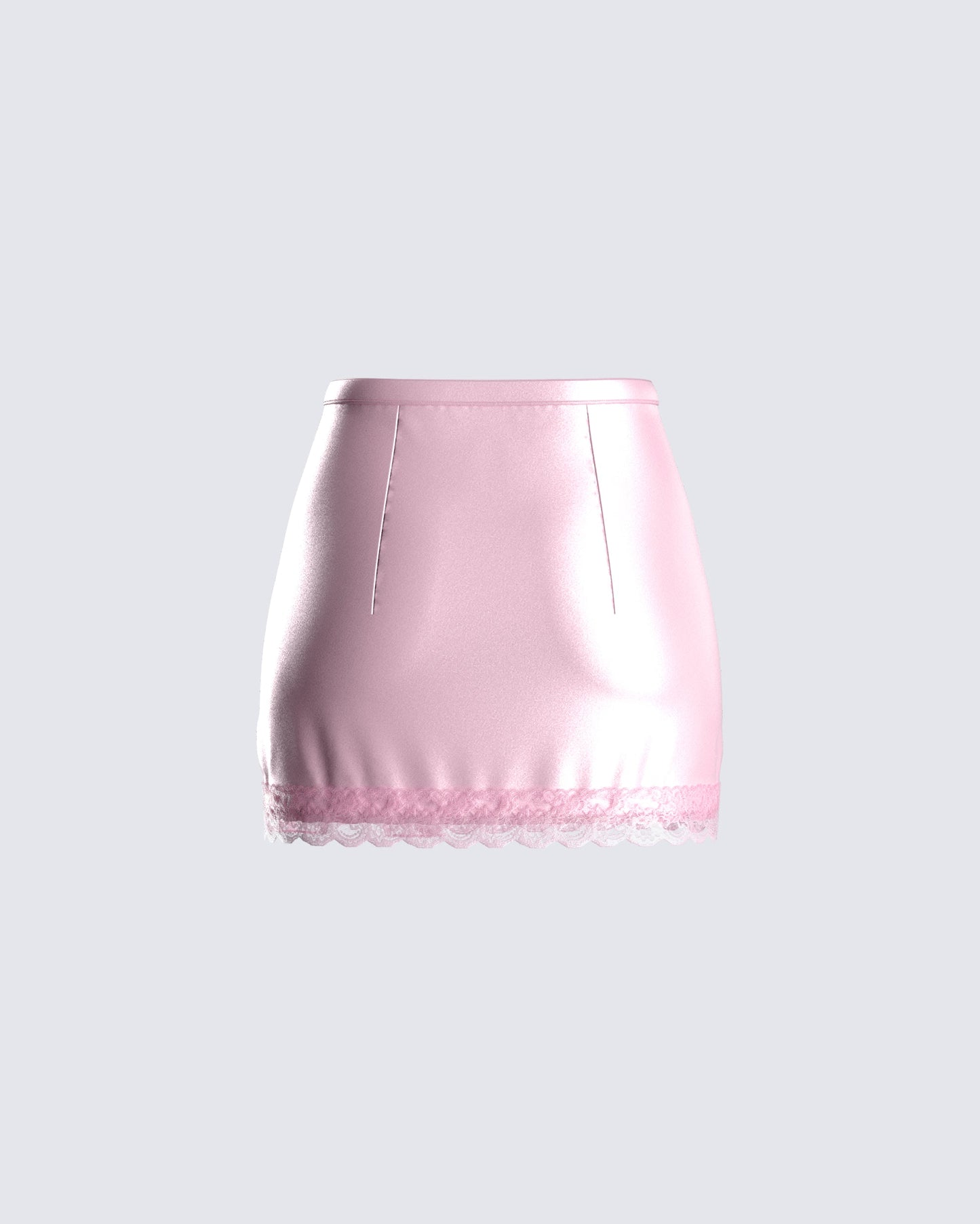 Eris Pink Lace Trim Skirt