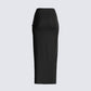 Nadia Black V Waist Skirt