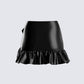 Lexi Black Vegan Leather Skirt