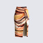 Coen Abstract Print Midi Skirt product front
