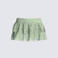 Mia Sage Stretch Lace Skirt