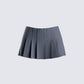 Metin Charcoal Mini Skirt product front