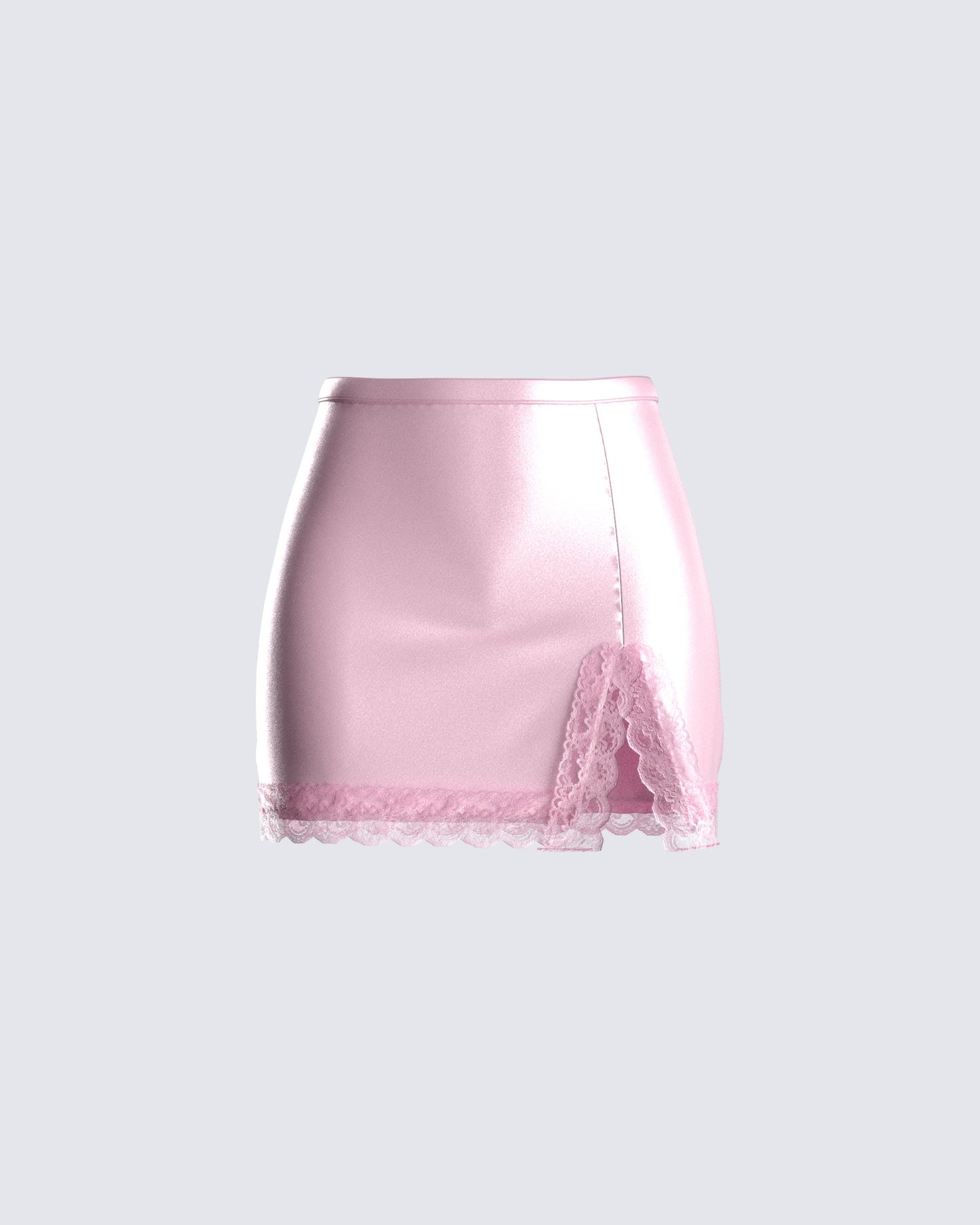 Eris Pink Lace Trim Skirt product front