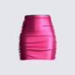 Naomi Metallic Shirred Mini Skirt