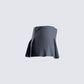 Metin Charcoal Mini Skirt