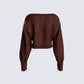 Maggie Brown Cable Knit Cardigan