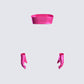 Lydia Magenta Top & Gloves