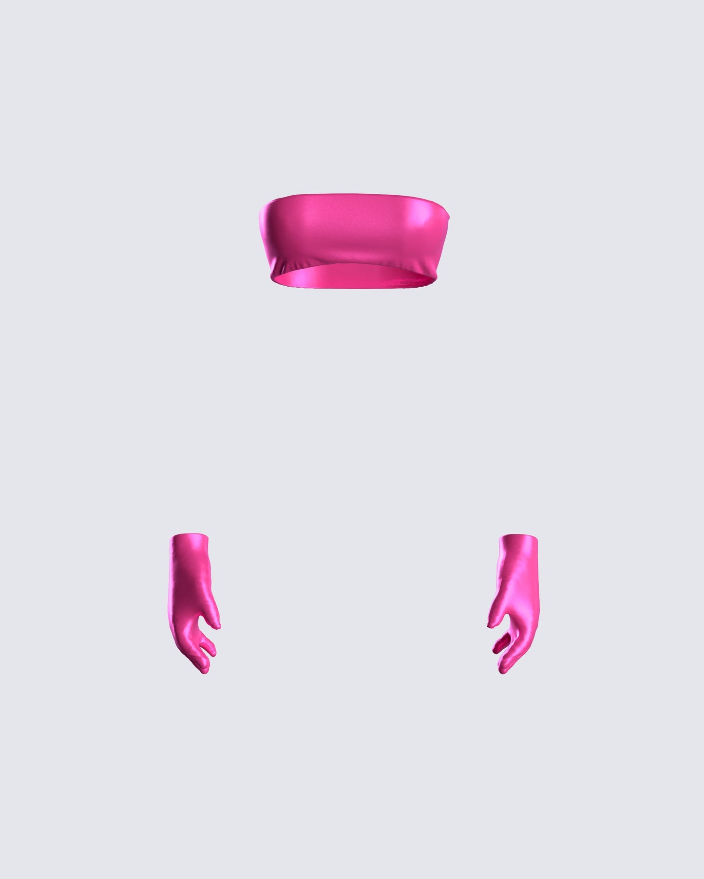 Lydia Magenta Top & Gloves
