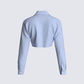 Blake Shirting Logo Cropped Top