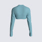 Jones Blue Zip Up Top
