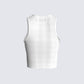 Marlow White Graphic Tank Top