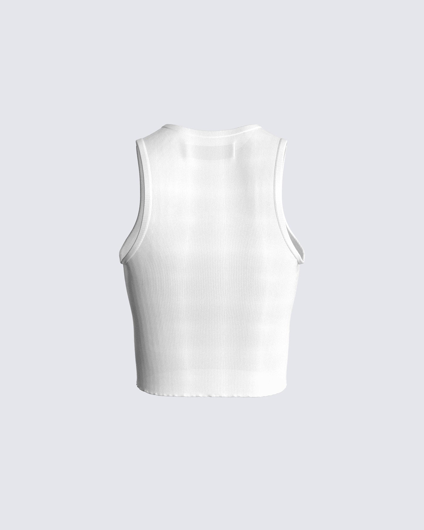Marlow White Graphic Tank Top
