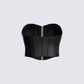 Alanis Black Corset Top