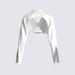 Emilia Ivory Cropped Top