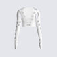 Iman White Cut Out Top
