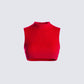 Brielle Red Cropped Top