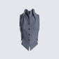 Metin Charcoal Sleeveless Shirt product front