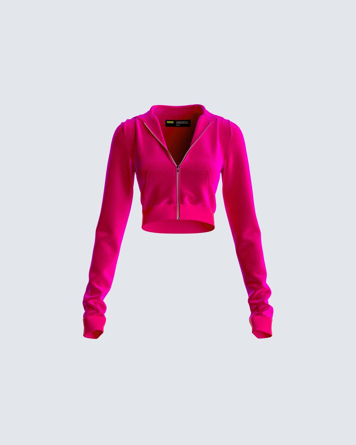 Alessa Pink Velvet Jacket 3d product front