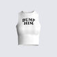 Marlow White Graphic Tank Top
