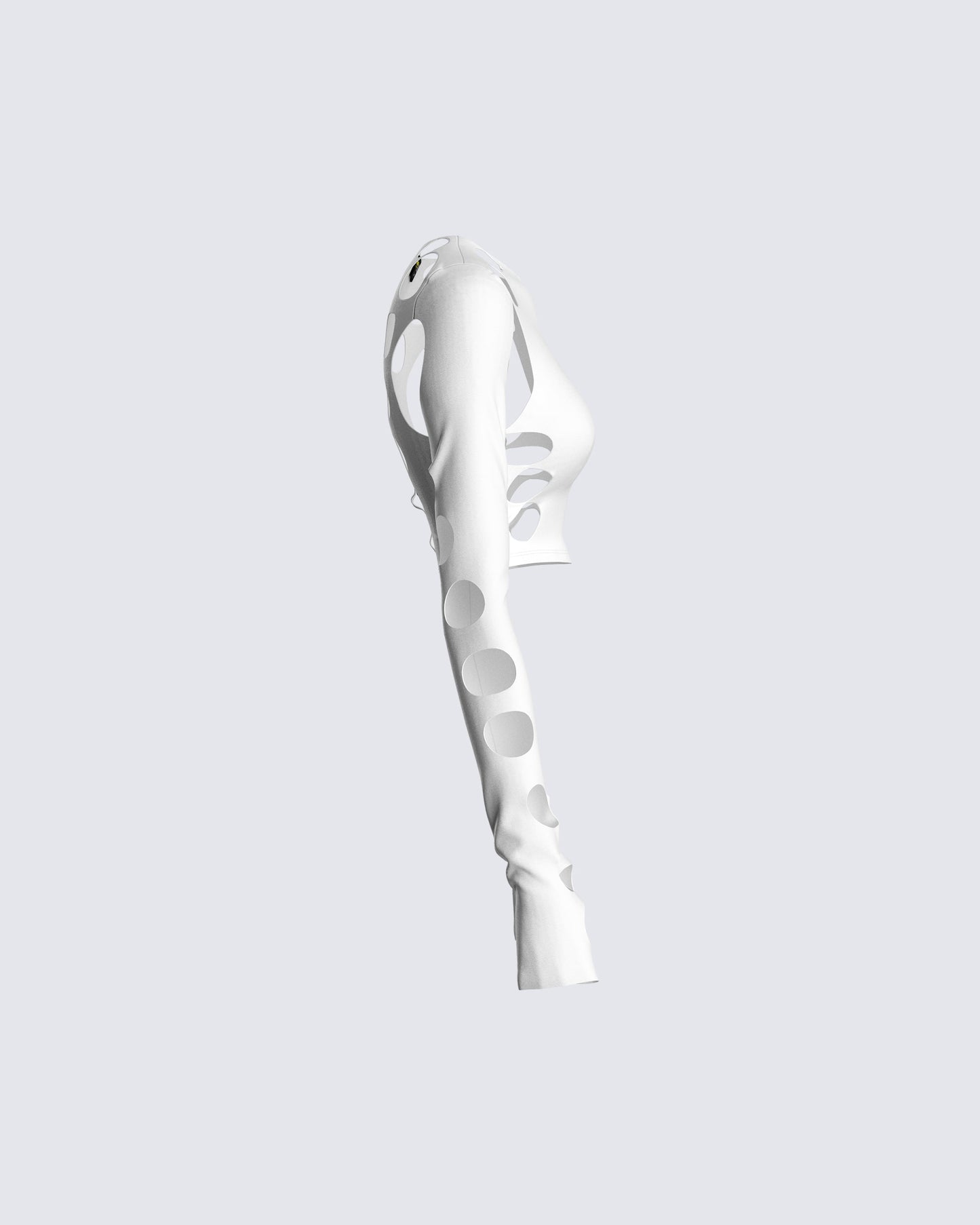 Iman White Cut Out Top