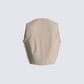 Cady Tan Cropped Vest