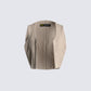 Cady Tan Cropped Vest product front