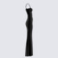 Georgie Black Rib Maxi Dress