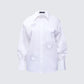 Rafaela White Heart Diamante Shirt product front