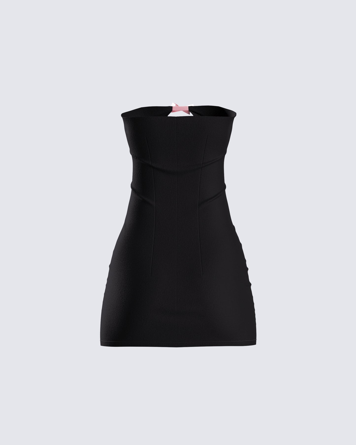 Bodhi Black Satin Bow Mini Dress
