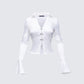 Grace White Satin Shirt