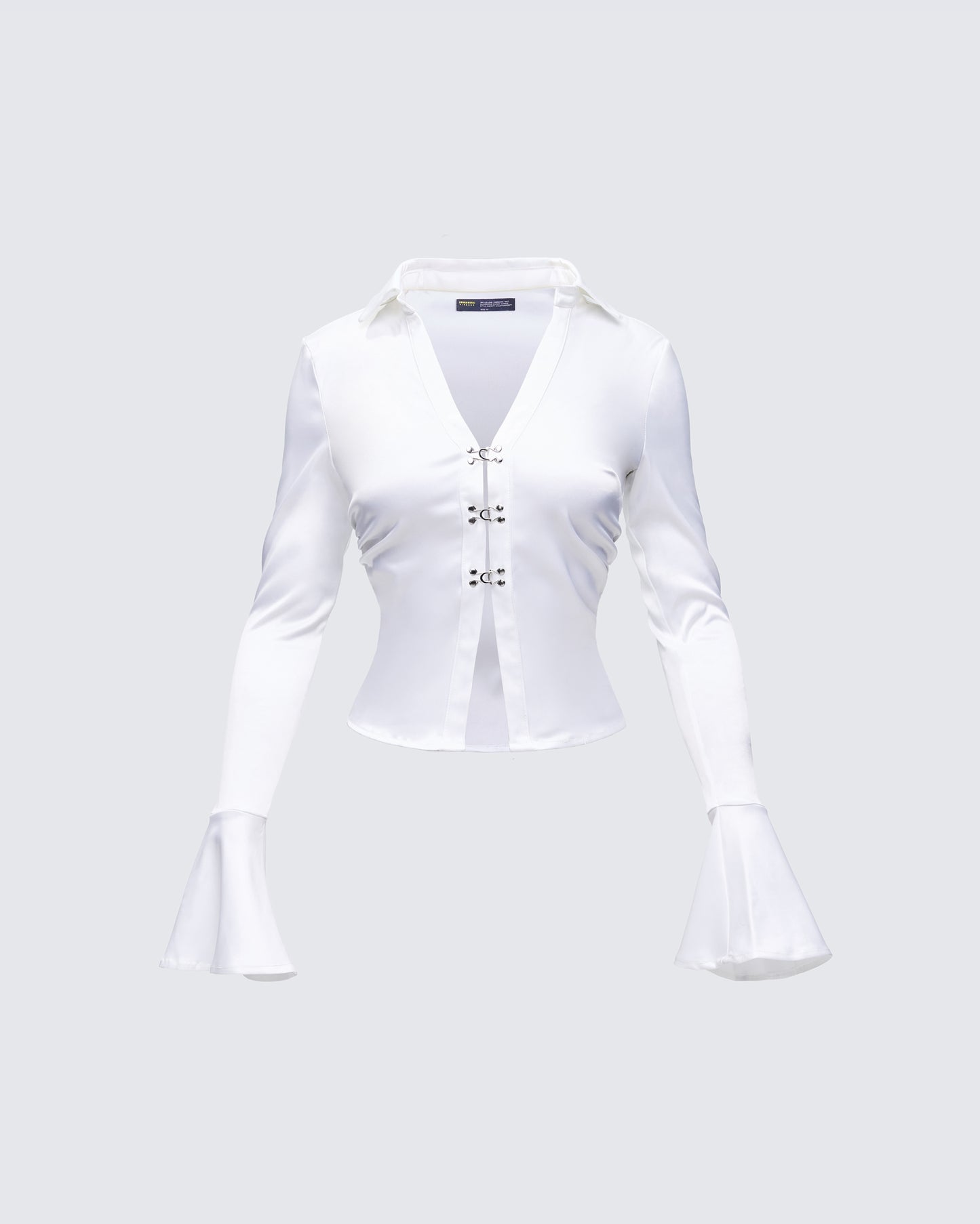 Grace White Satin Shirt