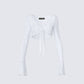 Ursuline White Lace Flare Sleeved Bolero product front