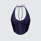 Harley Blue Denim Halter Top product front