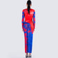 Kavya Multi Print Mesh Maxi Dress
