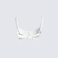 Cady White Lace Bra