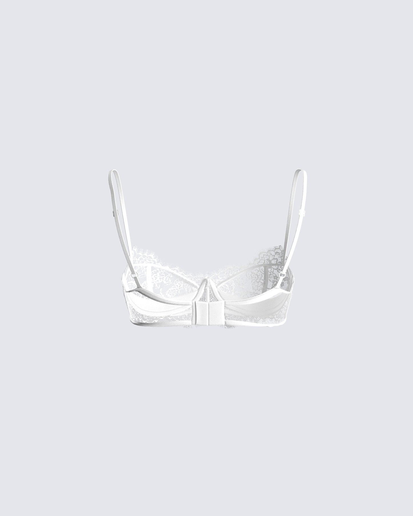 Cady White Lace Bra