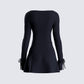 Kesia Black Mini Dress