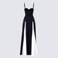 Skylah Black and White Gown